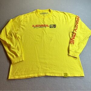 Twenty One Pilots Level of Concern Shirt Mens L Yellow Long Sleeve Music Band T